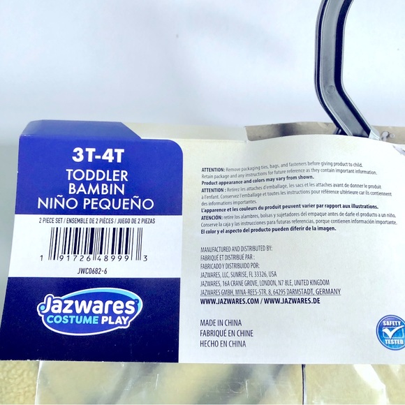 NEW Baby Yoda Grogu Costume Star Wars Mandalorian Toddler 3T-4T 2 Piece Set - Picture 7 of 15